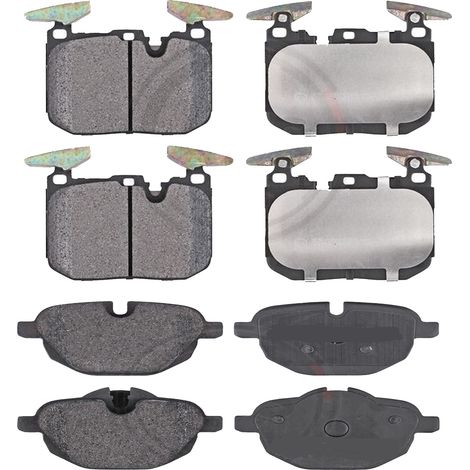 KIT PASTIGLIE FRENO ANTERIORI E POSTERIORI compatibile con BMW i8 (I12) / PASTIGLIE FRENANTI AUTO OEM FDB4611,FDB4376 / SOSTITUZIONE DIRETTA / BASSA POLVERE / SILENZIOSO (1/4)