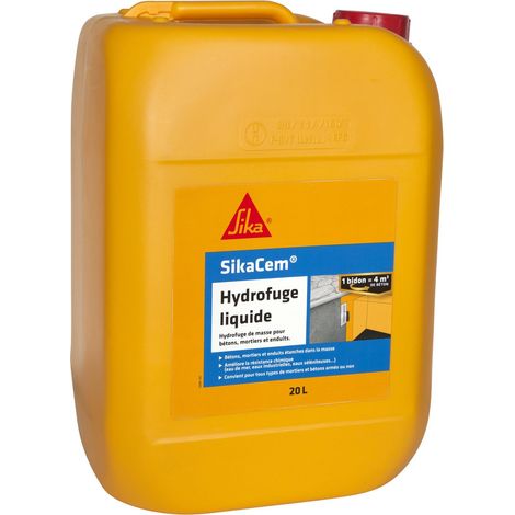 SIKA Idrorepellente per Massa Liquida, Bianco, 20 L