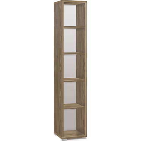 Libreria Modulare 5 Ripiani 39x199x41 cm Noce Stelvio (1/3)