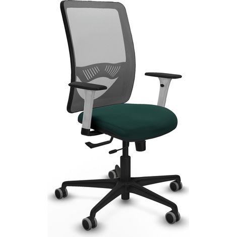 Chaise de bureau piqueras y crespo Zulema vert bouteille cuir synthétique (1/2)