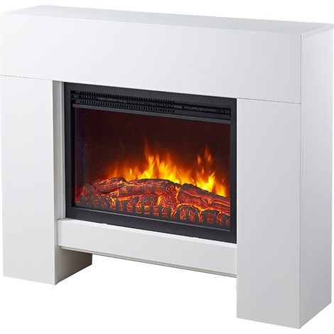 Essentials Elektrokamin 2000W Smart Home 84x100cm Kamin dimmbar 2 Heizstufen