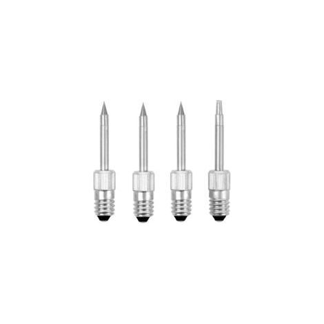 Packung mit 4 Ersatz-Lötspitzen für 8W USB-Lötspitzen, tragbare Lötspitzen für Reparaturarbeiten (Rundspitze E10-B3 + Hufeisenspitze E10-C1) (1/5)