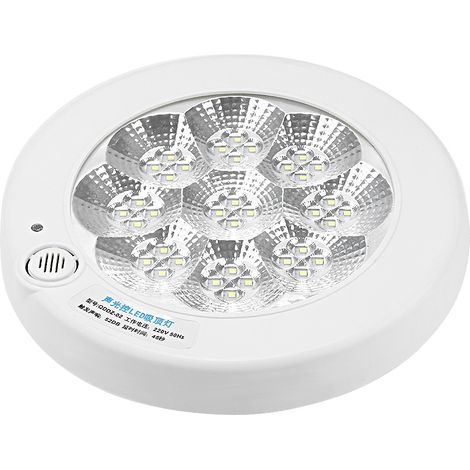 Lampe De Nuit 36LED Avec Capteur Son Et Lumière 7W 220V Pour Chambre Placard Couloir - Lot De 1 (1/5)