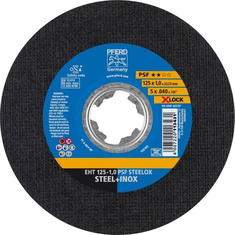 Disco Di Taglio Psf X-Lock Steelox 125X1Mm Pferd (1/4)
