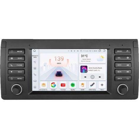 Reproductor multimedia para coche, modos día y noche, soporte multimedia, compatible con BMW X5 E53 E39 M5 1996-2003, S8 (8 GB 128 GB) (1/2)