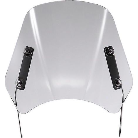 Déflecteur de vent universel transparent pour pare-brise de moto rétro 5-7 pouces, compatible avec les modèles Cafe Racer Royal Enfield, Honda, Yamaha, Kawasaki et Suzuki. (1/5)