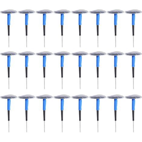 24 pièces voiture moto universel Tubeless pneu crevaison réparation champignon Plug Patch gomme (1) (1/5)