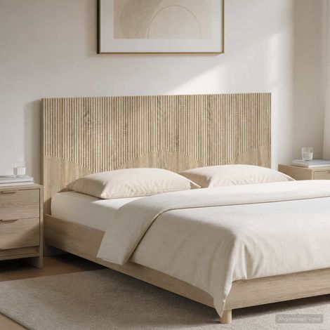 vidaXL Wall-Mounted Headboard HOORN Sonoma Oak Engineered Wood (1/5)
