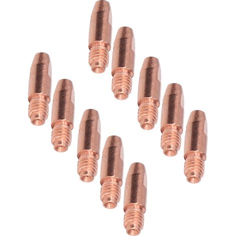 10 embouts de contact conducteurs en cuivre de rechange pour torche de soudage 36KD1.0 (1/5)
