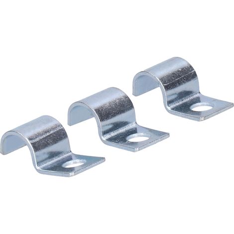 20PCS Collier Tube Trou Simples Acier Inoxydable 304 Zingué Pour Anneaux Caoutchouc Tuyaux Acier 10mm (1/5)