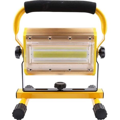 100W 2000LM LED Lampe de Travail COB Rechargeable Portable Projecteur IP65 Projecteur Étanche Lumières de Sécurité pour Intérieur et Extérieur Lampe de Voyage Camping Pêche Chantie (1/5)
