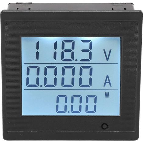 Digitales Voltmeter mit LCD-Anzeige, Strommesser für Gleichstrom (6–200 V), Spannungsüberwachung und Alarmfunktion (1/4)