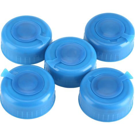 Replacement screw caps, Coud Gallon water bottle caps, 5pcs blue for 5.5 cm (1/4)