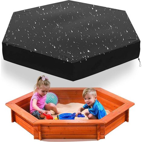 Schutzhülle für Kindersandkasten, wasserdichtes Gewebe mit Bezug aus 210D Oxford-Gewebe (180 x 150 cm) (1/5)