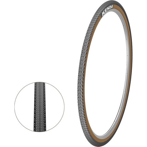 Pneus de vélo Kenda 700 x 25C 28C 32C 35C Vélo de route de qualité supérieure avec parois latérales jaunes rétro TPI élevé pour des performances améliorées (1/5)