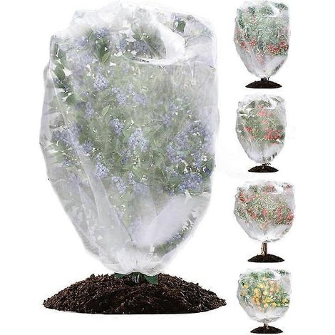 Filet de protection pour arbres fruitiers 1,8 x 1,8 m - Anti-insectes et anti-oiseaux avec cordon de serrage - Filet en polyester résistant pour cerisiers et autres fruits (extérieur/jardin) (1/4)