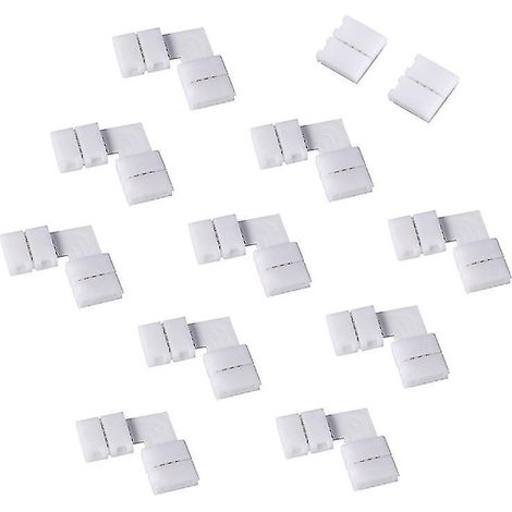 10 connecteurs d'angle LED 2 broches