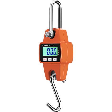 Balance numérique suspendue, balance pour grue de 500 kg (1102 lb), balance portable avec écran LCD, unités kg/lb/N commutables, idéale pour le transport, l'agriculture, les voyages, les bagages et la (1/5)