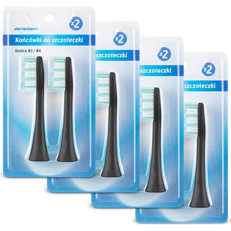 Berdsen b3 tetes de brosse a dents sonique 8 pieces