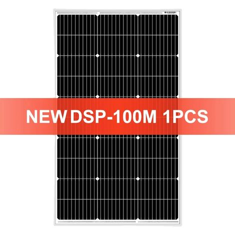 Pannello solare, silicio monocristallino, potenza massima 100W (1/2)