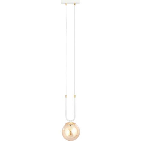 Lampada sospensione Emibig Glam E14 bianca miele Ø15 (1/5)