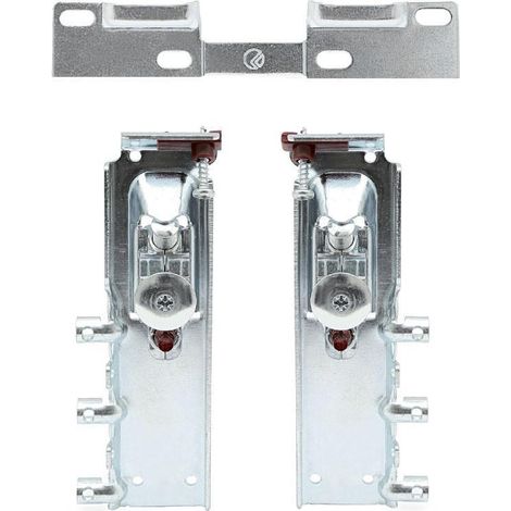 juego colgador libra h3 zincado con placa fijacion por tacos 1 colgador dcha, 1 colgador izquierda y placa