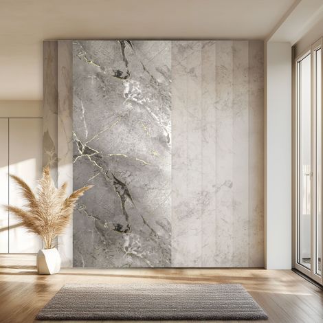HEXIM Wandpaneele XXL 280x122 cm, Sparpaket (3-10 Stück) Granit-/ Marmoroptik - SPC Fliesen Platten A: 10 Paneele, 8090B (1/5)
