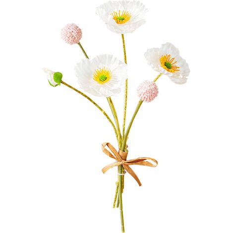 ramo de flores artificiales doradas, 36 cm, sin necesidad de mantenimiento, ideal para bodas, decoración del hogar y del jardín. (1/5)