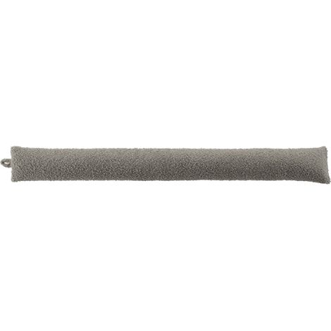 Boudin de Porte imitation fourrure Bouclette Wooly Gris 80x10 cm (1/2)