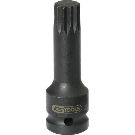 KS Tools 911.0951 Bussola per Avvitatori ad Impulsi per Viti XZN, Lunga, M12, 1/2" (1/2)