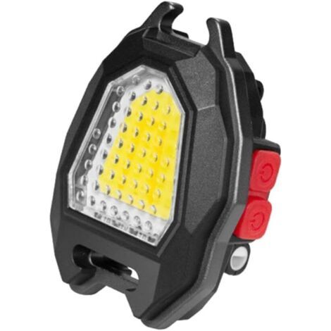 Lampe de poche porte-clés 4 en 1 avec briquet intégré, décapsuleur, sifflet, lampe de travail porte-clés avec base magnétique, lampe LED rechargeable en forme de maïs pour le camping et la pêche (1/5)