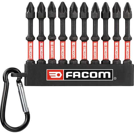 FACOM Schraubendreherbit-Set 10-tlg. 25 mm PZ