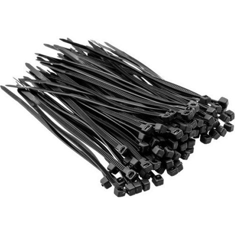 Attache De Câble - 2 5 X 100 Mm - Pour Fixation De Fils Et Câbles Électriques - 100 Pièces
