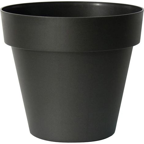 MITU PAC - VASO IN RESINA-ANTRACITE / 35 cm con fori