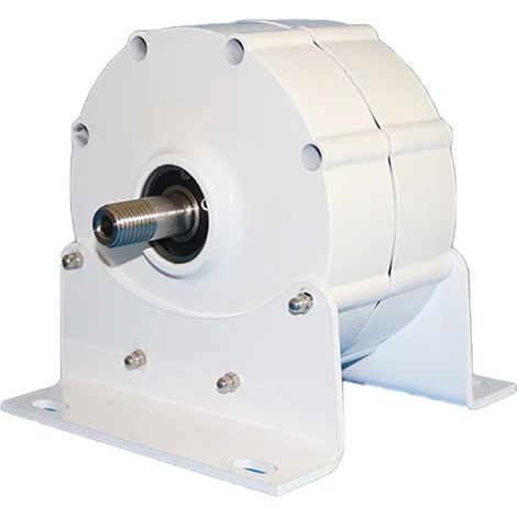 Générateur à aimant permanent, conception sans engrenage, puissance de 2000W, Avec Base, 2000W 500RPM, 48V (1/2)