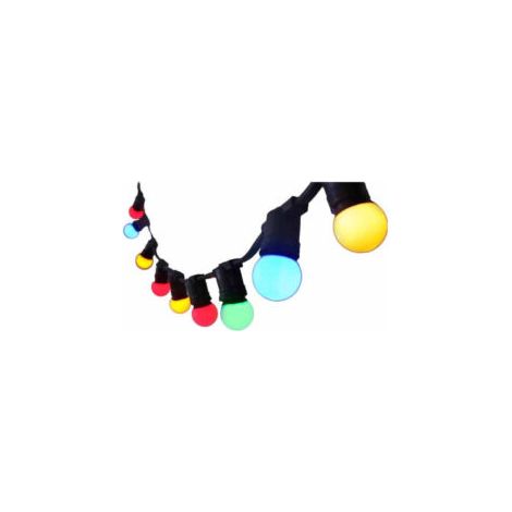 Guirlande Guinguette 9 mètres - Pour Culot B22 - 20 lampes - Chromex (1/2)