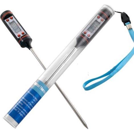 Thermomètre alimentaire à sonde Bodeford TP101 avec affichage numérique pour barbecue et pâtisserie maison - Acier inoxydable (1/4)