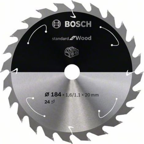 Bosch Standard hoja sierra circular 18,4 cm carburo