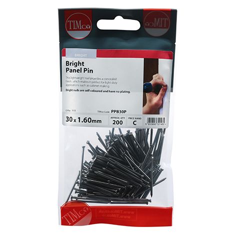 TIMCO Panel Pins Bright - 30 x 1.60