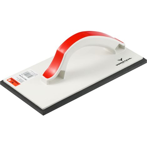 Truelle en plastique avec revêtement en caoutchouc 8 mm, qualité 280 x 140 mm, pour jointoiement Vorstahl (1/3)