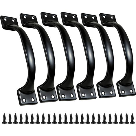 Lot de 6 poignées pour placards et portes – Poignées de tiroir de cuisine haut de gamme de 5,6 pouces (1/5)