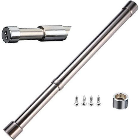 Barre de penderie coulissante en acier inoxydable, tube de tension pour armoire, douche, balcon (56-100 cm) (1/5)