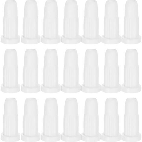 Inserts de Douille en Plastique Blanc Lot de 50 Protection Complète des Pieds de Meubles et Sols Forme Ronde pour roulettes de Lit Bébé Adaptée aux Tabourets et Maisons (1/5)
