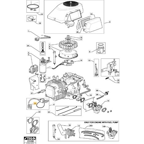 Zündkerzenstecker Rasentraktor Modelle 1228M ORIGINAL STIGA 118550448/0