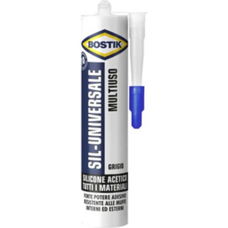 BOSTIK SIL-UNIVERSALE 280 ML GRIGIO CARTUCCIA - 12 pezzi
