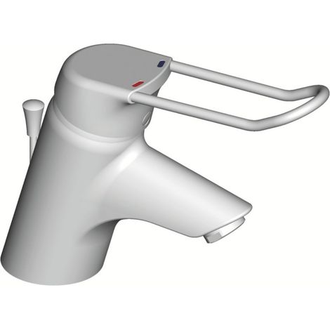 Mitigeur de Lavabo PORCHER Okyris 2 Clinic Chromé avec Manette Ajourée et Vidage en Métal - D2395AA - NEUF (1/3)