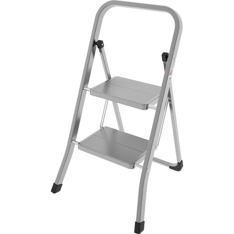 Tabouret en acier à 2 marches gain de place mod.STABILO COLOMBO (1/2)