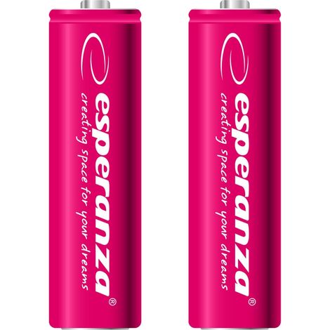 Esperanza Pilas Recargables Ni-Mh Aa 2000Mah 2Uds. Rojo