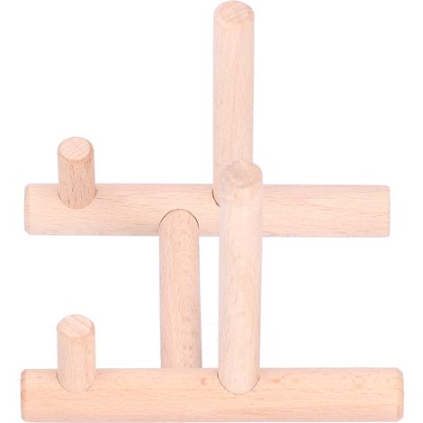 Moderner Tellerhalter aus Holz zur Dekoration des Esstisches, ideal für Zuhause und Partys (1/5)