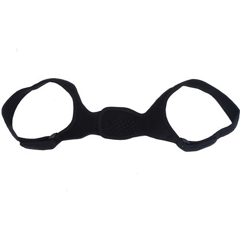 Correcteur de posture portable, ceinture de soutien lombaire et de correction de la cyphose (Noir) Noir L (1/5)